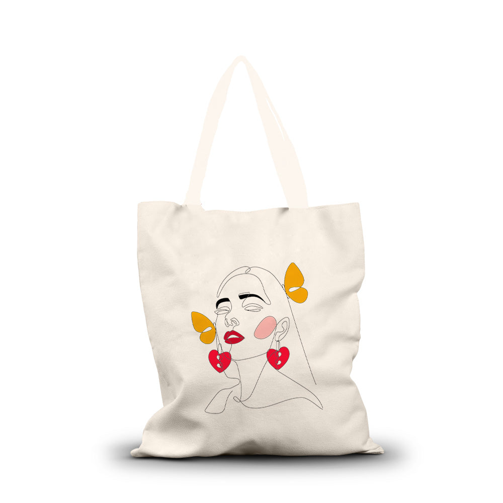Unique tote design, Special occasion gifts; Canvas tote with Cotton handles, Elegant tote, Classic canvas bag, Stylish canvas handbag; Heavy duty canvas tote, Travel tote, daily use bag, Durable canvas bag, Spacious tote;