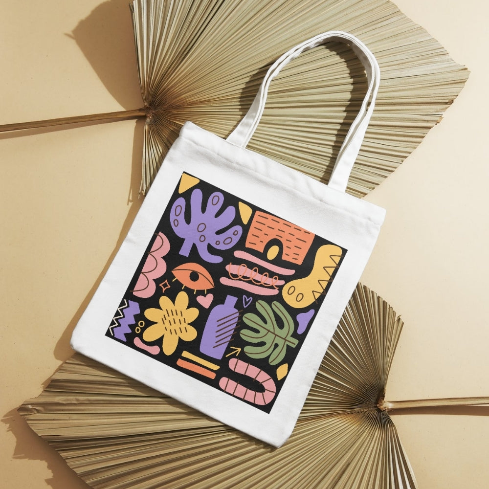 Aesthetic tote for women, Artsy canvas bag, Modern design tote, Unique print tote, Minimalist shopper bag, Casual cotton tote, Oversized carryall, Premium quality tote bag, Handcrafted canvas tote, Designer tote handbag, Sustainable fabric bag, Summer beach tote, Office carry bag