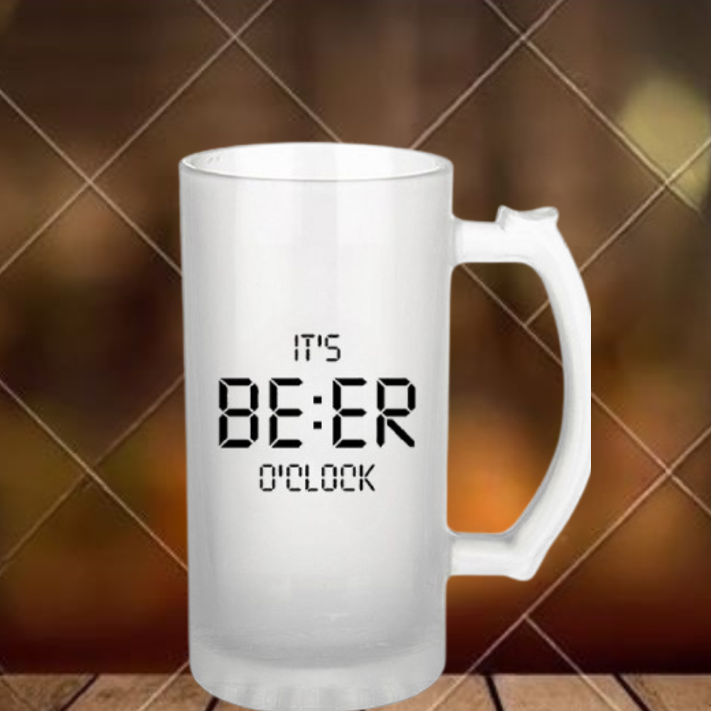 Buy beer mug online, Printed beer mug for men, Unique beer mugs, Stylish beer mug, Premium beer mug for home, Best beer glassware, High-quality beer mug for gift, Sturdy beer mugs, Craft beer mug, Beer mug printed , Beer mug for pub