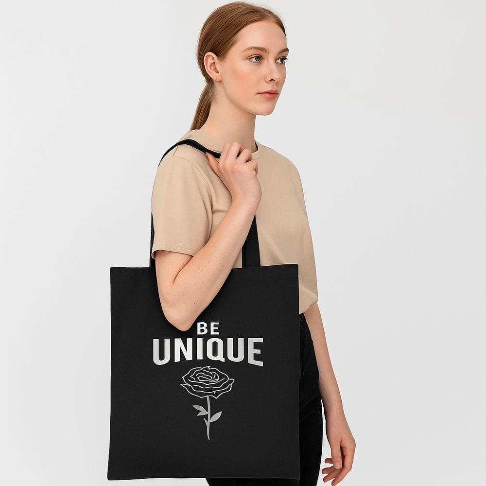 gift tote bag for women,
buy quote tote bag online,
minimalist black tote bag,
aesthetic tote for women,
sustainable canvas tote bag