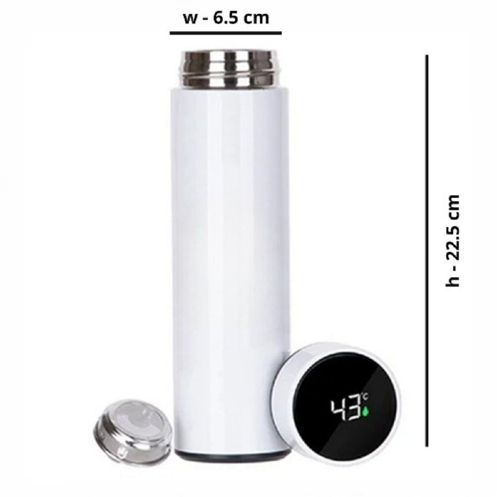 Smart Temperature Bottle, LED Temperature Display, 500ml Temperature Bottle, Stainless Steel Bottle, Hot & Cold Insulated Bottle, Thermal Bottle, Insulated Drink Bottle, Vacuum Insulated Bottle, Leak-Proof Temperature Bottle, Smart Water Bottle