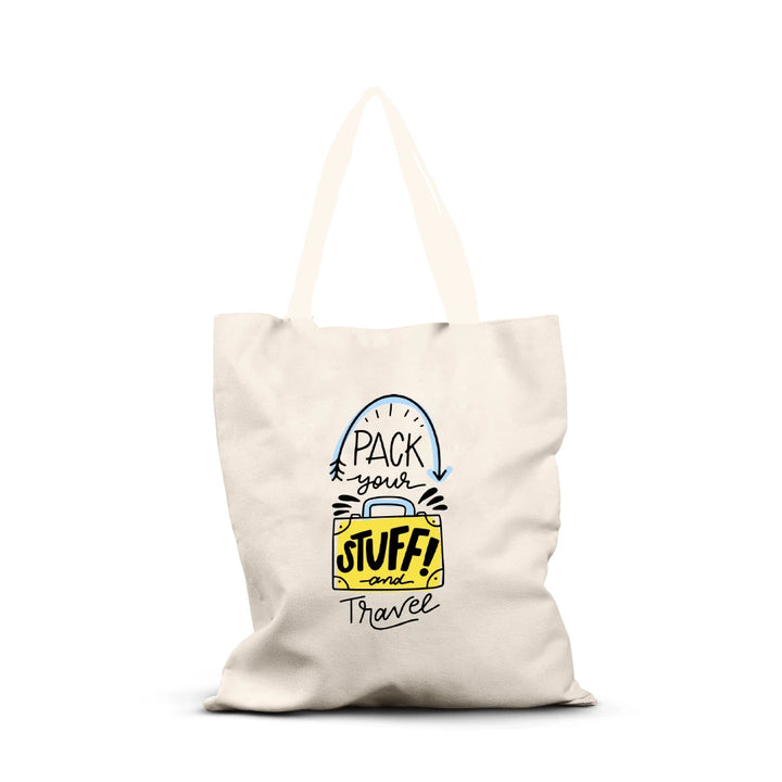 Pack Your Stuff and Travel Tote Bag – Stylish Canvas Shoulder Bag