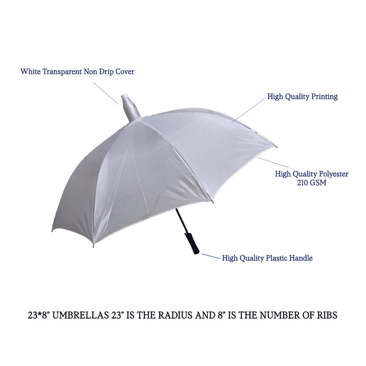 Single Fold Direct Open Umbrella - White