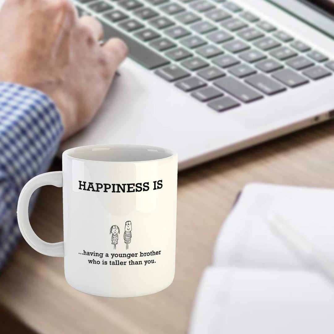 iKraft 325 ml Printed Coffee Mug with Unique Graphic Designs - Cool Customized Coffee Mug for Birthday, Special Occasion | Gift for Friend, Brother, Sister