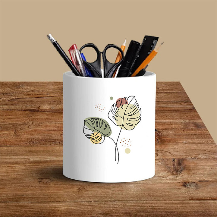 Premium Ceramic Pen Stand – Stylish and Functional Desk Organizer