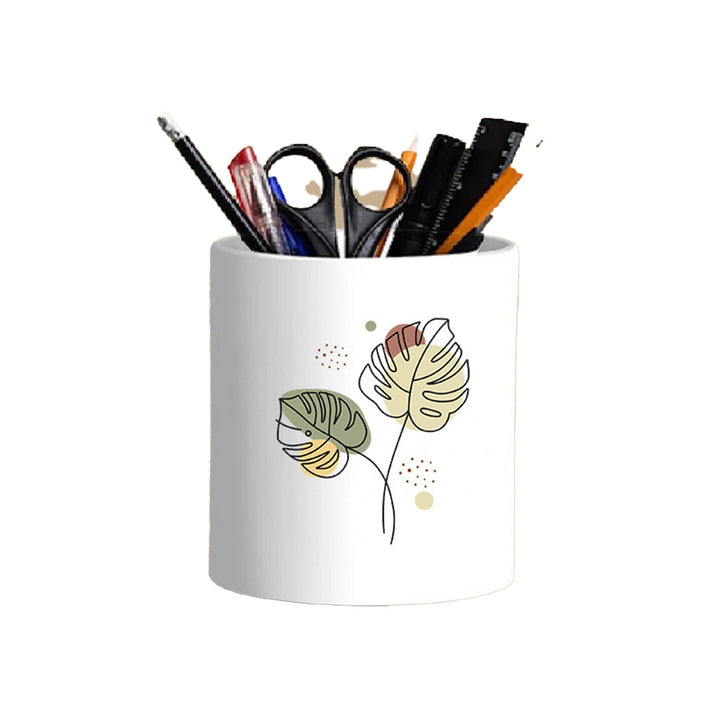 Premium Ceramic Pen Stand – Stylish and Functional Desk Organizer