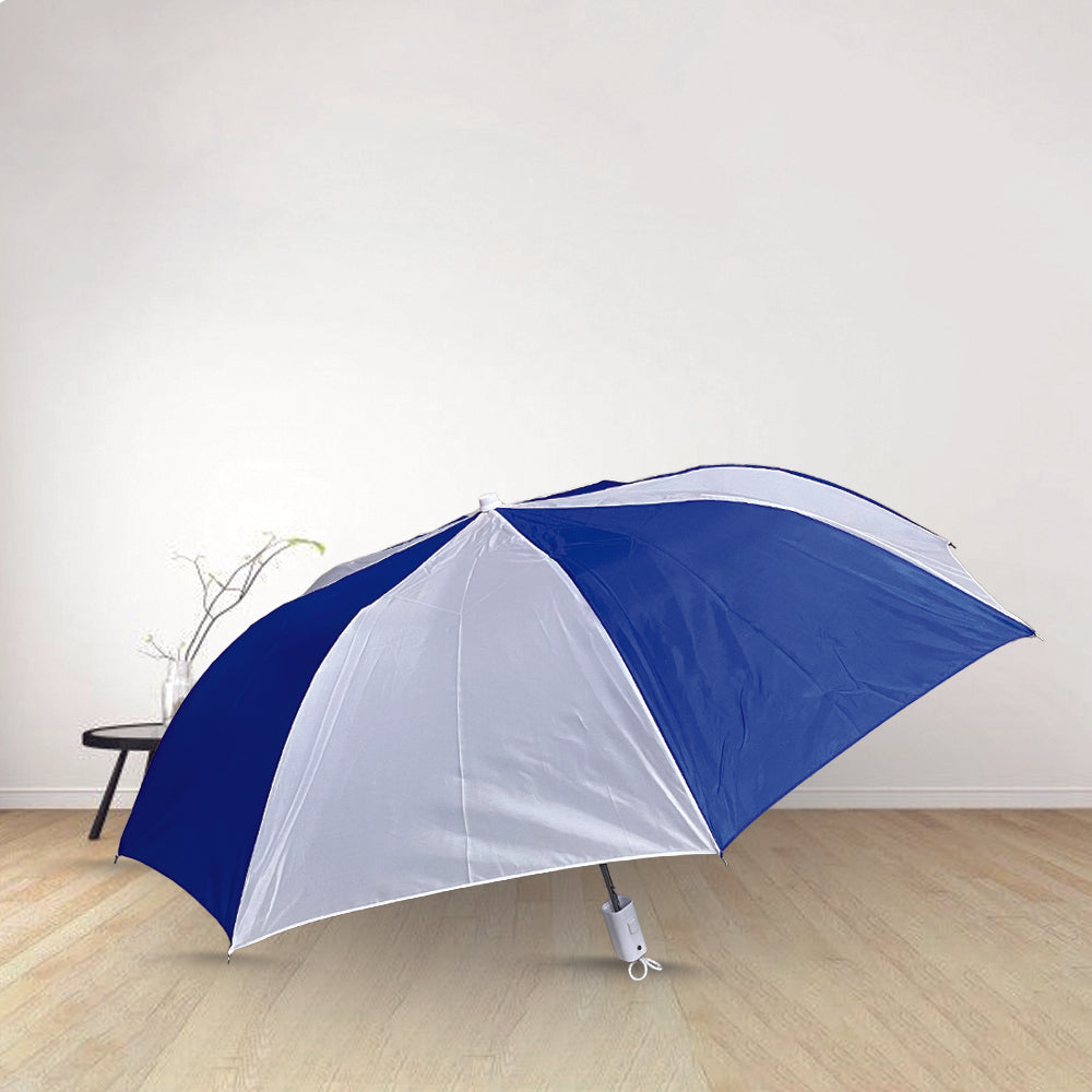 Two Fold Umbrella - Blue & White