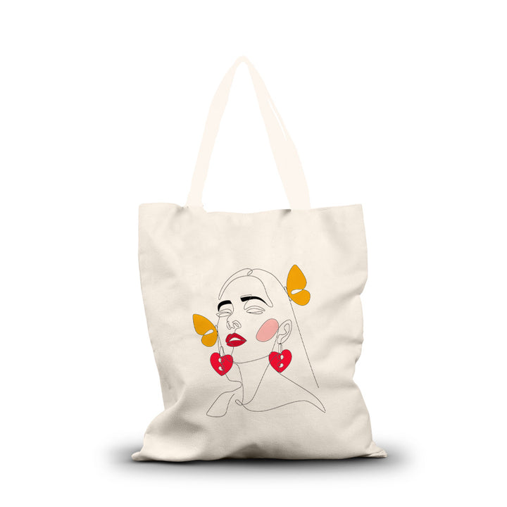 Unique tote design, Special occasion gifts; Canvas tote with Cotton handles, Elegant tote, Classic canvas bag, Stylish canvas handbag; Heavy duty canvas tote, Travel tote, daily use bag, Durable canvas bag, Spacious tote; 