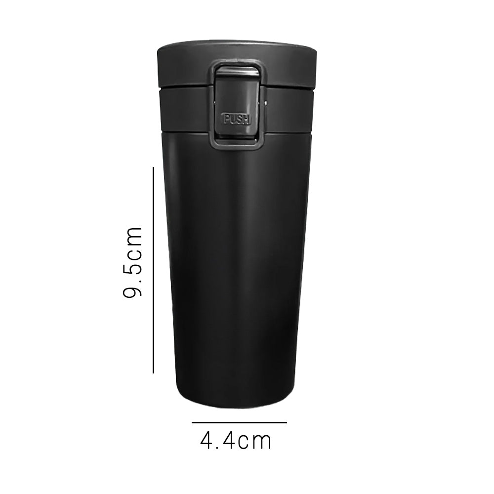 Custom 350ml Vacuum Insulated Flask – Personalised Travel Mug with Text