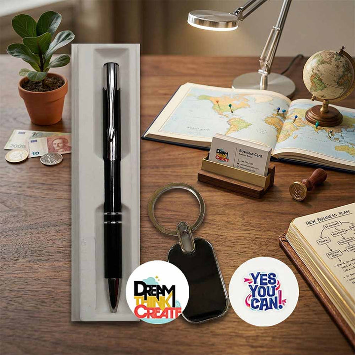 corporate gift kit for employees, employee welcome gift box, onboarding gift kit corporate, corporate joining gift set, employee welcome hamper, business welcome kit for staff