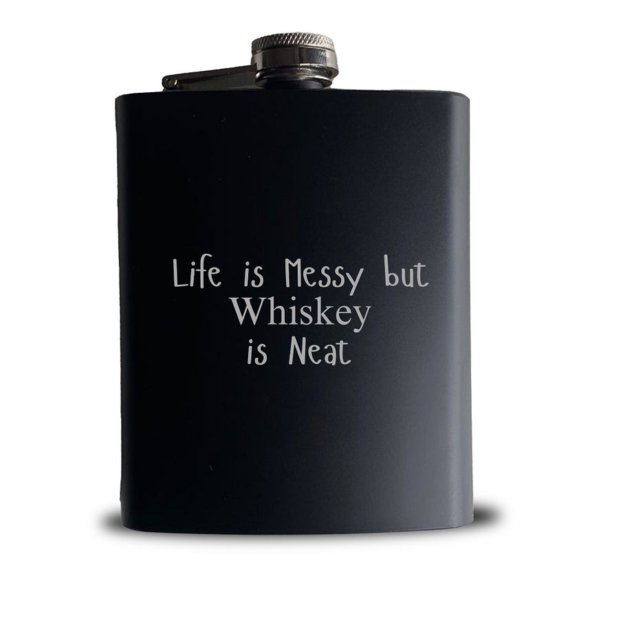 Stainless steel hip flask, Gift for parties, Travel Hip flask, Hip flask for special occasions, Party gifts, Travel accessories, Gift ideas for men, Unique flask gift, Premium hip flask, Engraved flask, Gift for whiskey lovers; 