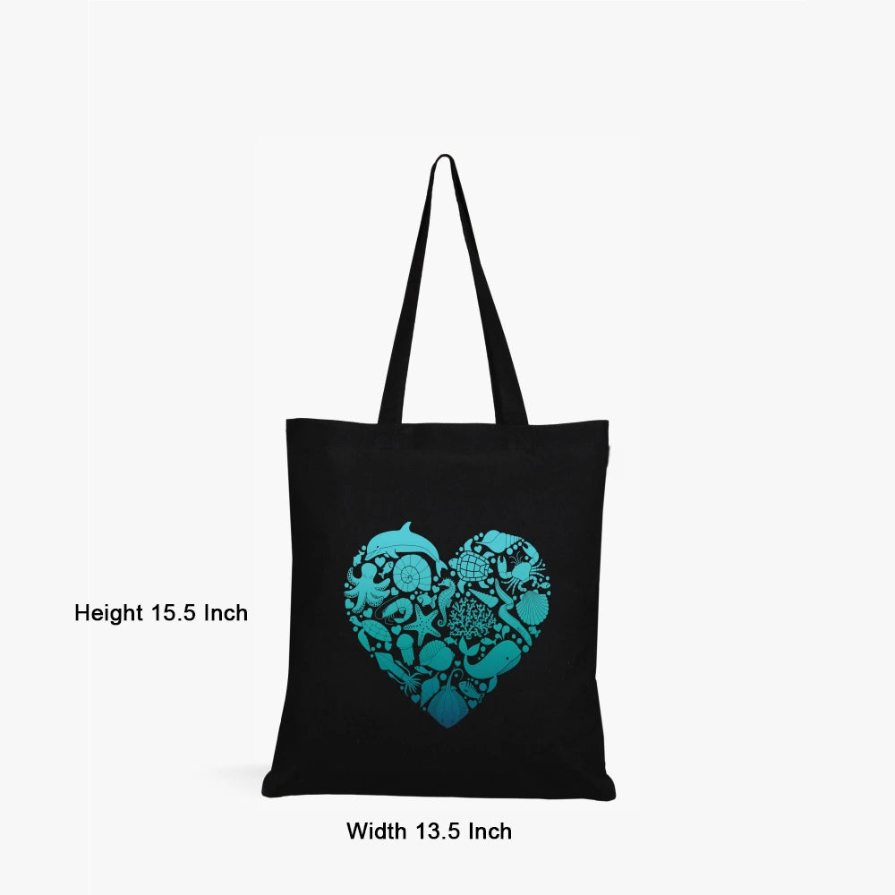 black canvas tote bag for women,
ocean heart print tote bag,
women’s canvas handbags,
eco-friendly tote bag,
reusable black tote bag,
cotton canvas tote for women,
stylish black tote bag,
fashionable women’s tote bag,
durable canvas handbag,
blue heart design tote bag
