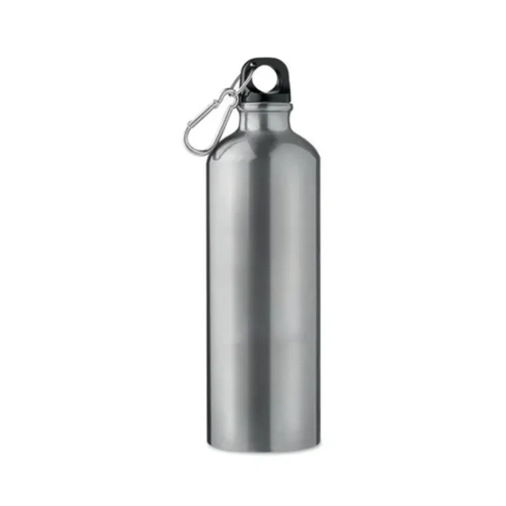 custom silver bottle, personalized water bottle, engraved silver flask, 750ml sipper, reusable silver bottle, customized gift bottle, metallic water bottle, travel flask, personal gift, engraved bottle, premium silver bottle
