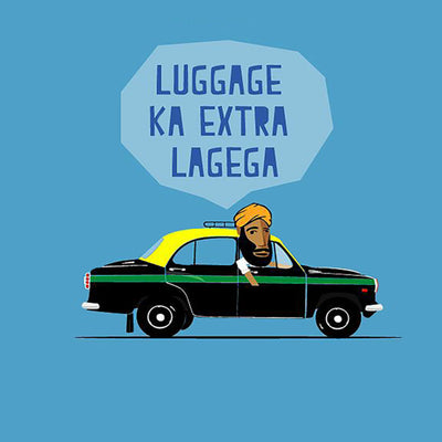 iKraft Personalised Printed Travel Tag design "Luggage Ka Extra Lagega"