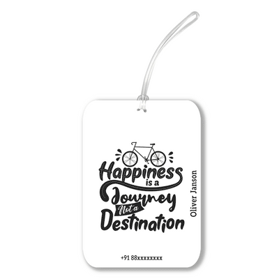 iKraft Personalised Printed Travel Tag with Travel Quotes - Journey