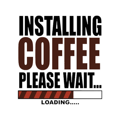 iKraft Frosted Mug Design "Installing Coffee"