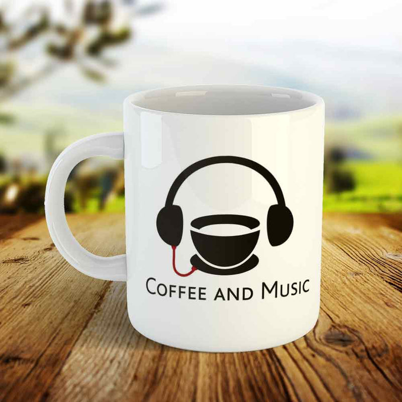 Coffee Mug Design - Coffee and Music