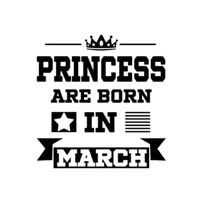 iKraft Frosted Mug Design - Princess Are Born in March