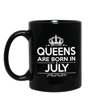 black mug princess, black mug quotes, black tea mugs, black mug with design, black mug for men, black mug for women, birthday mug, July birthday mug