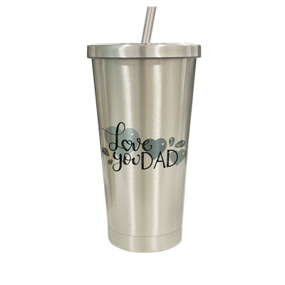 stainless steel tumbler with straw, stainless steel tumbler, stainless steel travel mug with straw, tumbler with straw india, travel mug with straw, father’s day gift