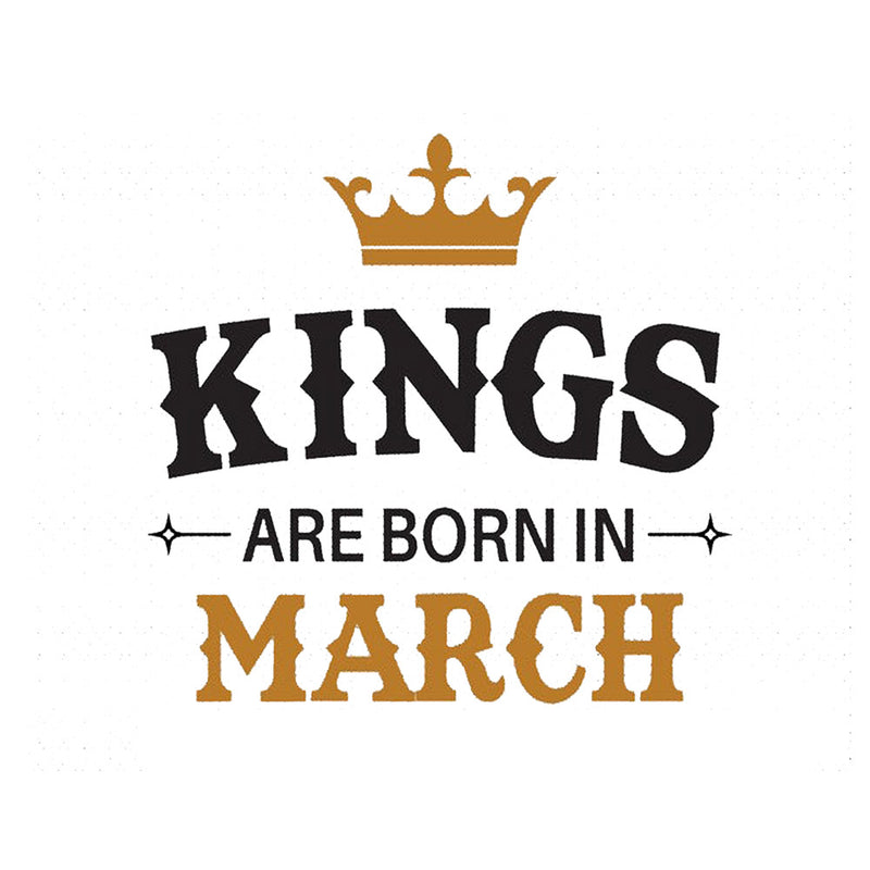iKraft Frosted Mug Design - Kings are Born in March