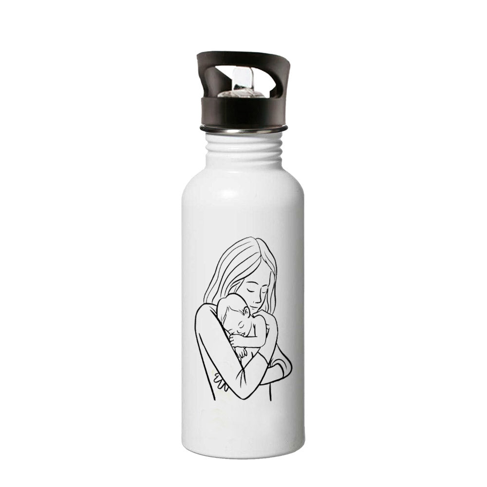 stainless steel 600 ml bottle, water bottle for daily use, water bottle for drinking, water bottle for exercise, funky water bottle, Mother’s Day gift