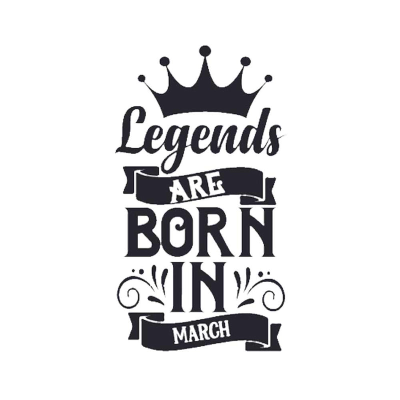 iKraft Frosted Mug Design - Legends Are Born in March