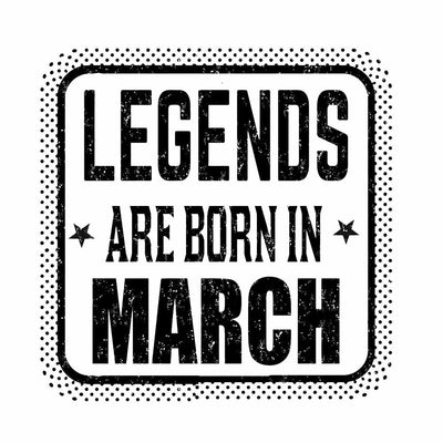 iKraft Frosted Mug Design - Legends Are Born in March