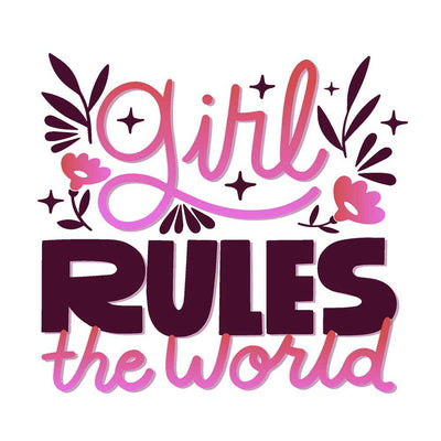 iKraft Canvas Tote Bag Printed Design - Girl Rules The World