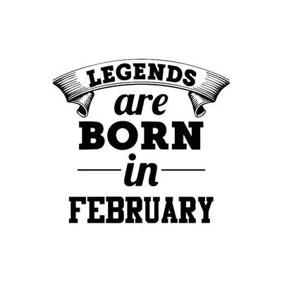 iKraft Stainless Steel 600ml Sipper Design "Legends are Born in February"