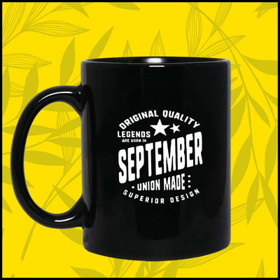 black mug customized, black mug gifts, black mug gym, black mug king, black mug printed, black mug for coffee with quotes, September birthday black mug                                   