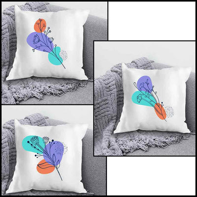 fabkraft.com Polyester / Cotton Printed Cushion Case Cover Square Pillow,  For Home