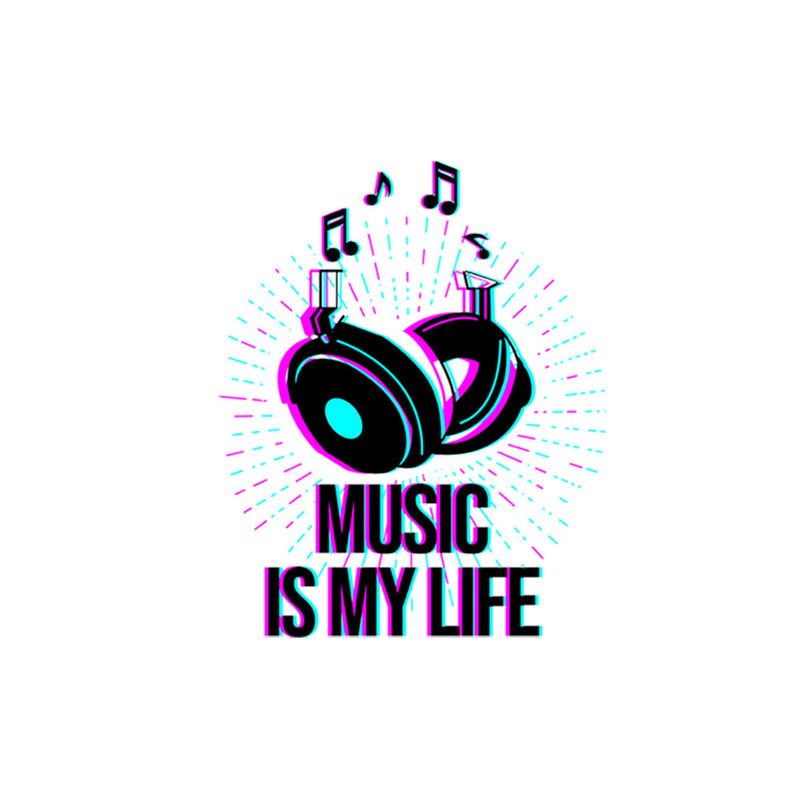iKraft Clear Mug Design - Music is My Life