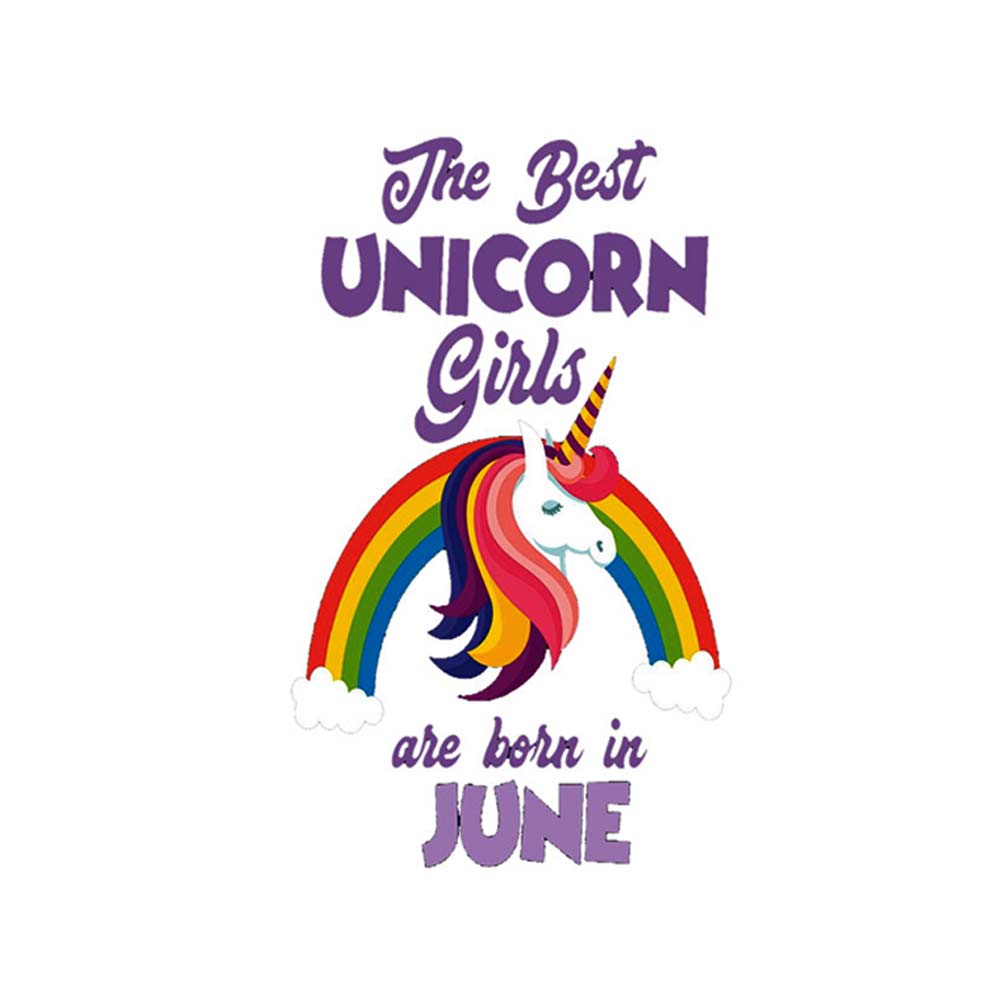 iKraft Water Bottle 600ml Printed Design - The Best Unicorn Girls are Born  in June