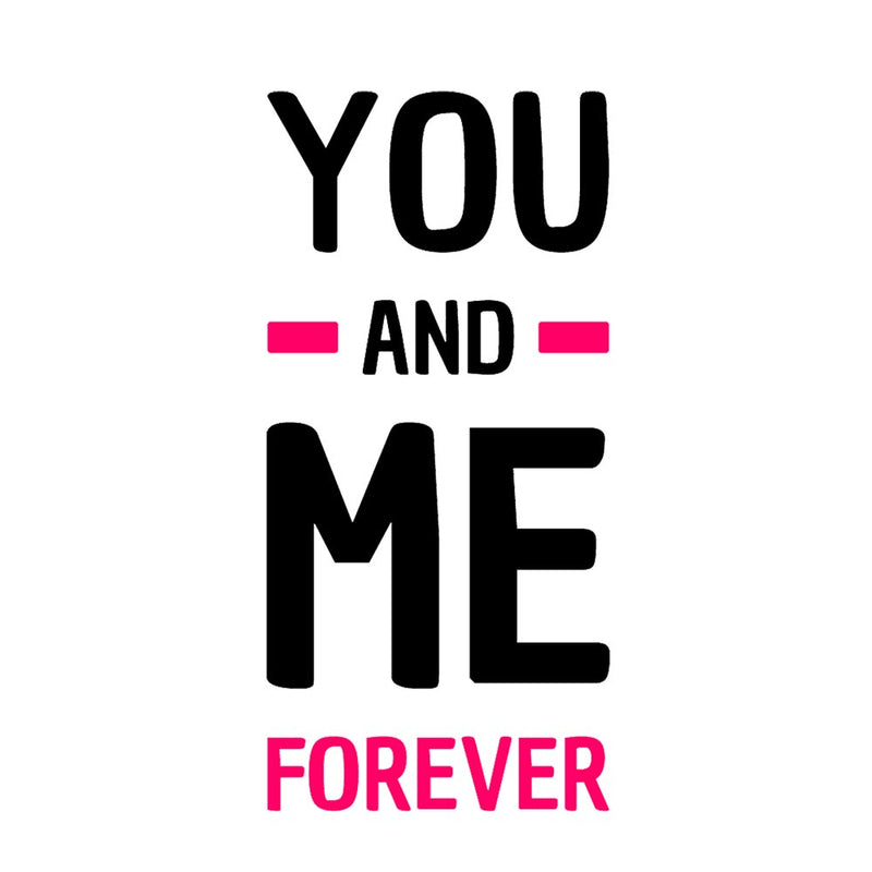 iKraft Personalised Travel Tag Printed Design - You and Me Forever