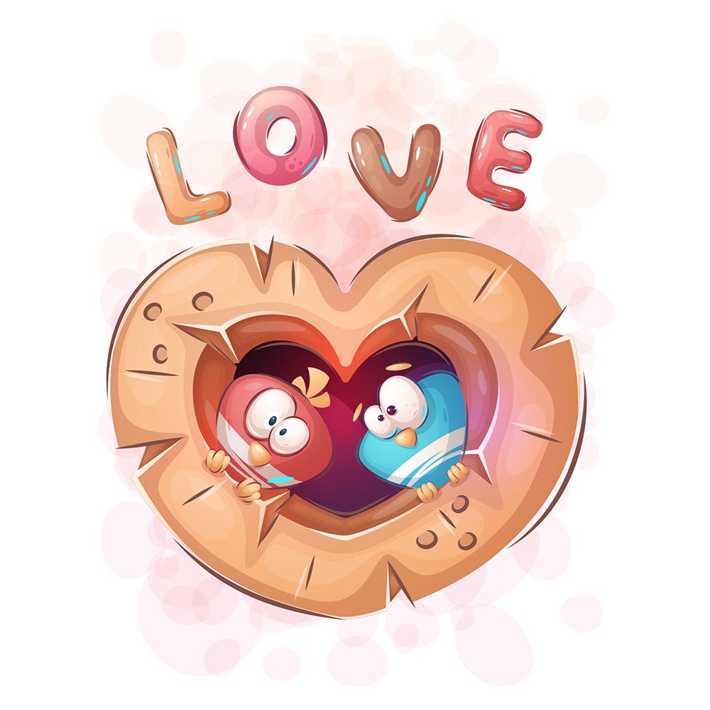 Personalised Travel Tag Printed Design - Love - Valentine Special - Valentine Special