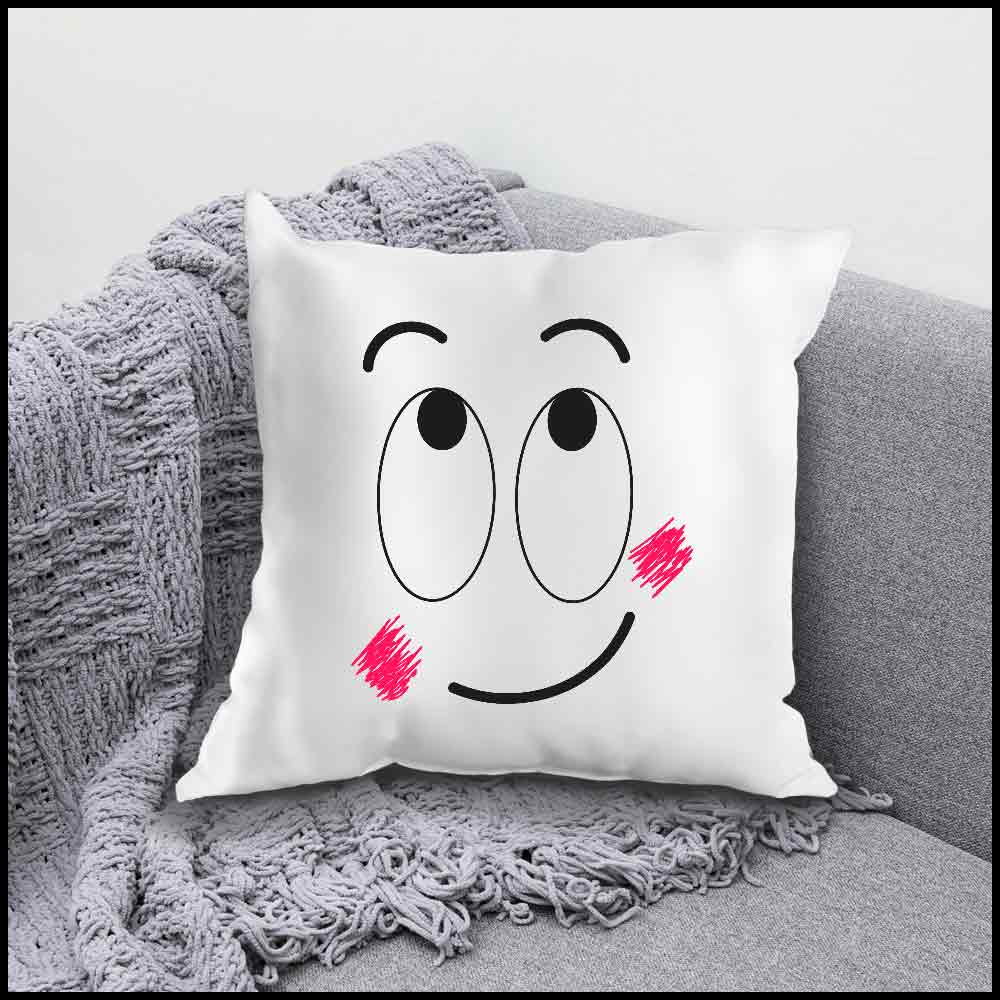 iKraft Cushion Cover (Without Filler) Design - Expressions - Set of 4