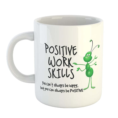 Coffee Mug Printed Design - Positive Work Skills