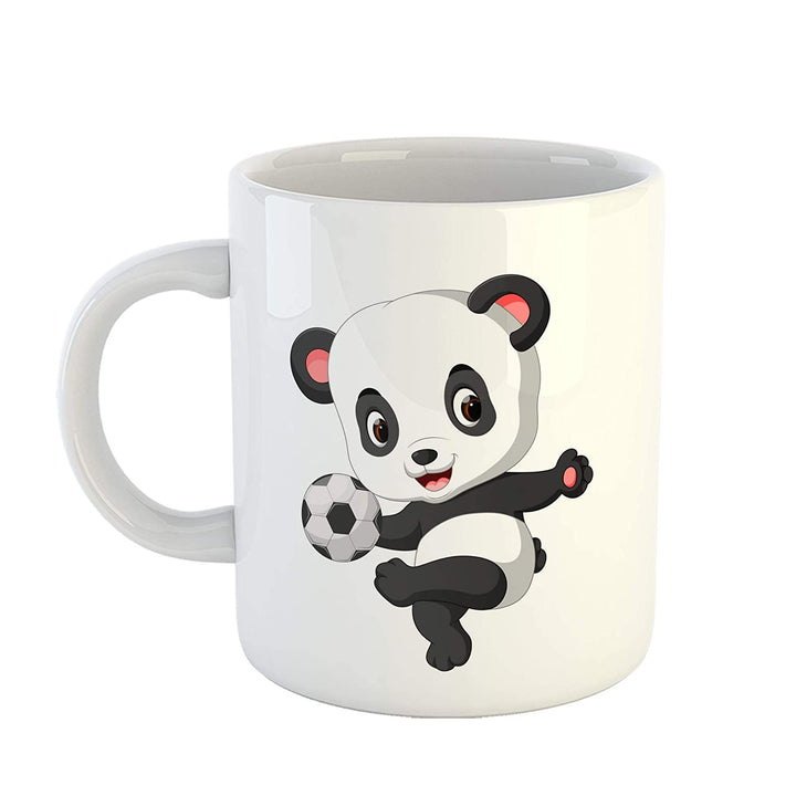 Coffee Mug Design - Cute Panda with Football