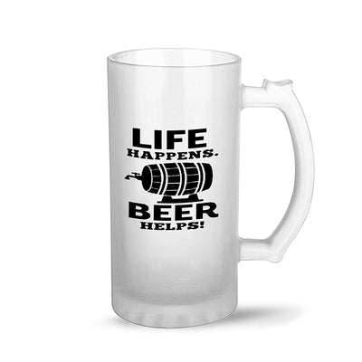 Beer Mug Design - Life Happens Beer