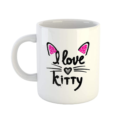 Coffee Mug Design - I Love Kitty Cute Kitty