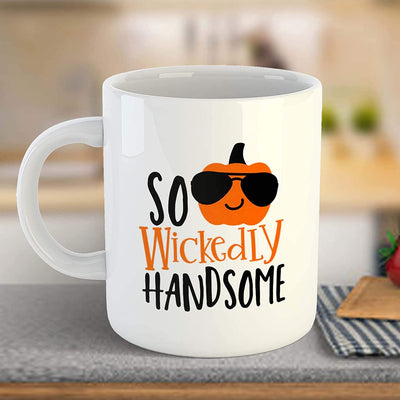 Coffee Mug Design - So Wickedly Handsome
