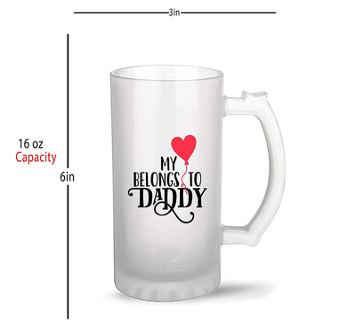 Beer Mug Design - My Heart Belongs to Daddy
