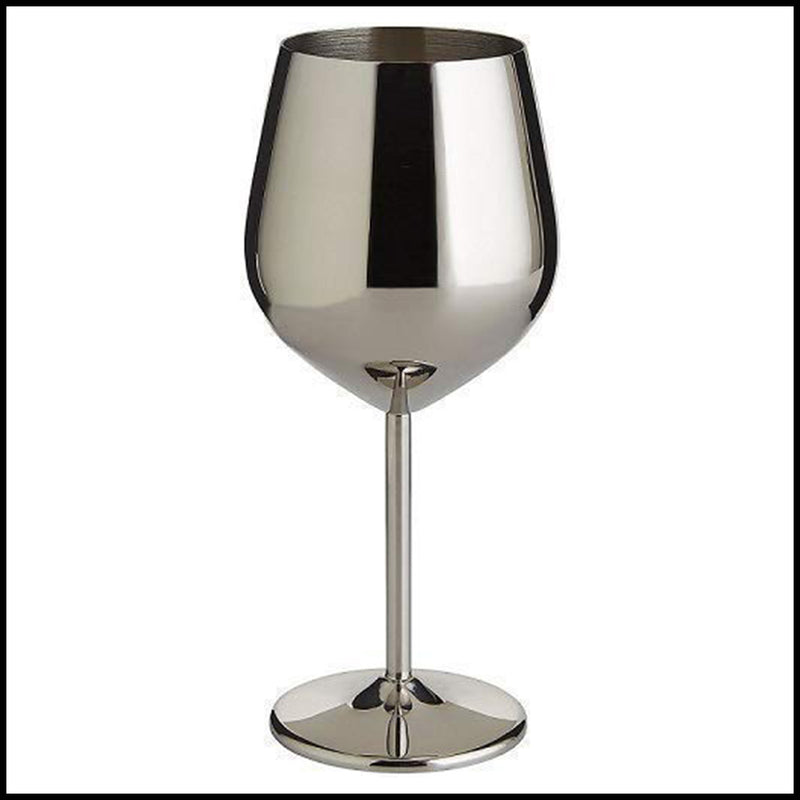 Stainless Steel Wine Glasses - Set of 2