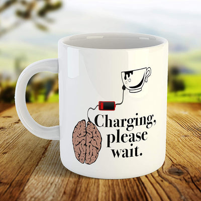 Coffee Mug Design - Charging, Please Wait