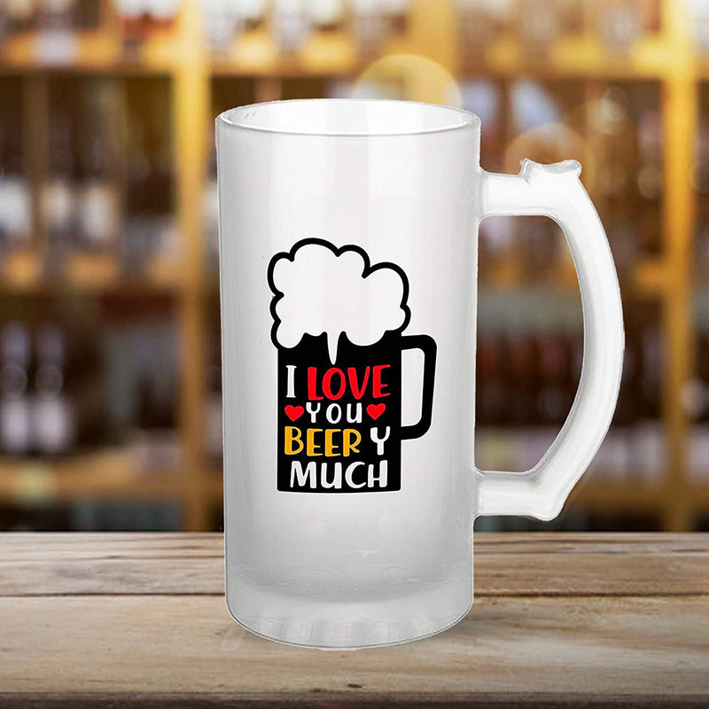 Beer Mug Design - I Love You Beery Much
