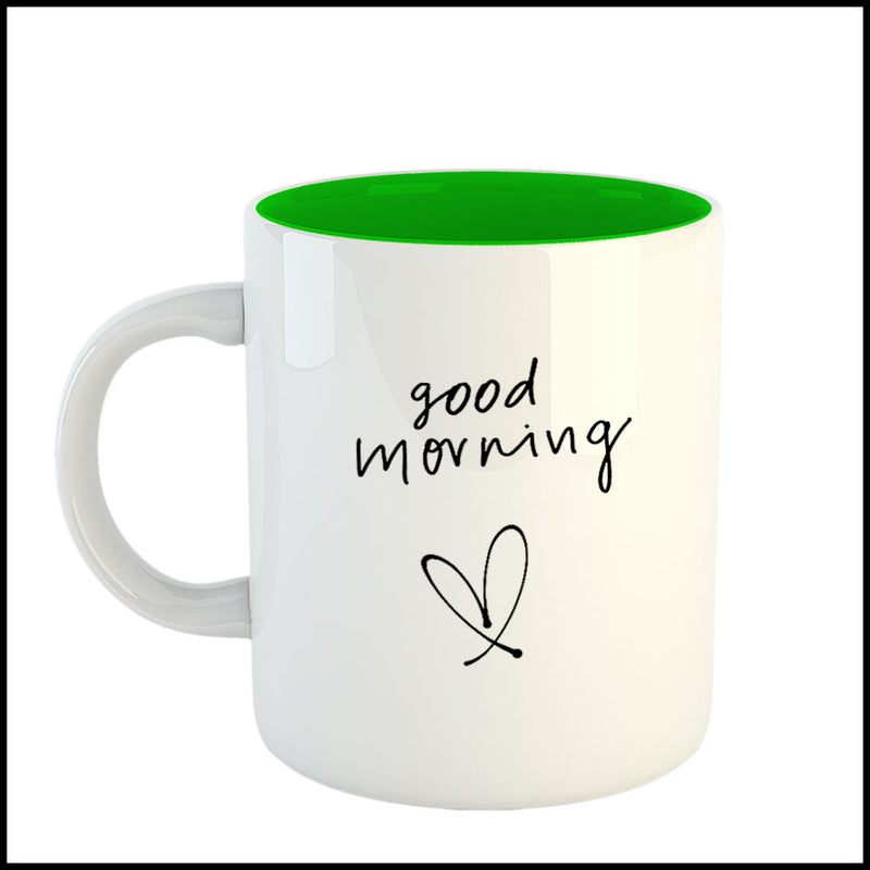 coffee mug microwave safe, printed coffee mug, birthday gift for best friend, tea mugs, 3 tone mugs, good morning mug               