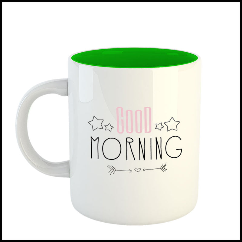 coffee mug microwave safe, printed coffee mug, birthday gift for best friend, tea mugs, 3 tone mugs, good morning mug               