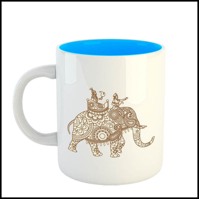 custom coffee mugs, personalised coffee mugs, birthday coffee mugs, birthday gift for women, chai mugs, two tone mugs, unique coffee mugs,   good morning mug, Mehendi Design Mug              