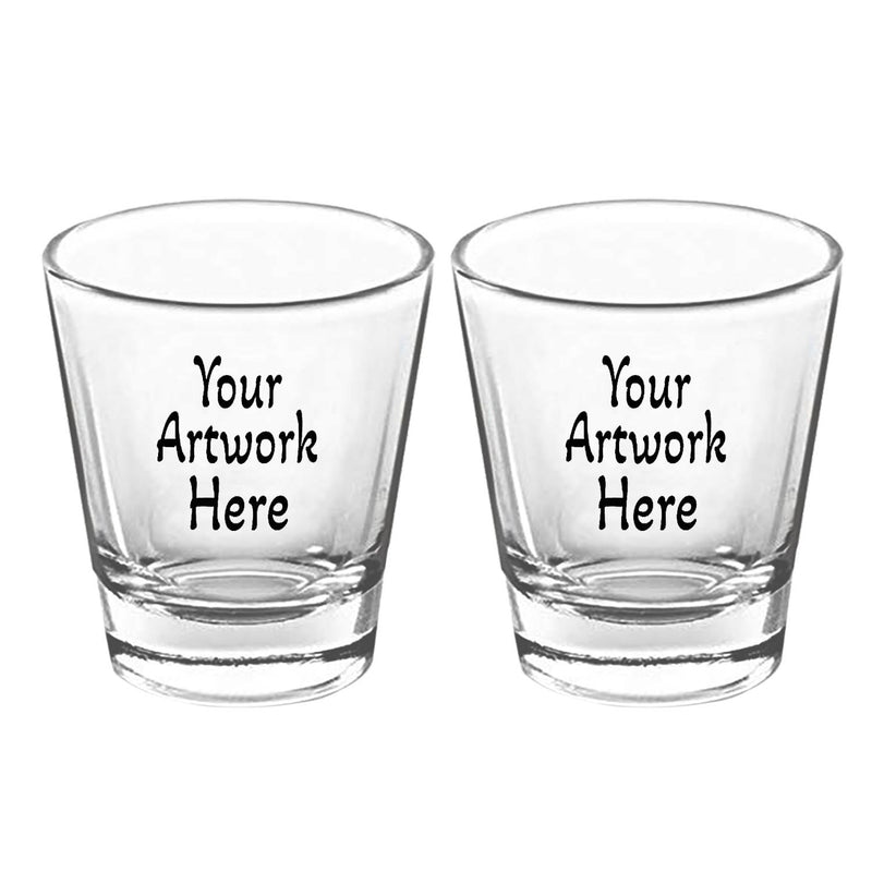 Personalise Clear Shot Glasses (Set of 2) Design - Get it customised With Your Design